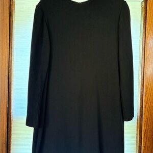 Helmut Lang Classic Black Long Sleeve Dress